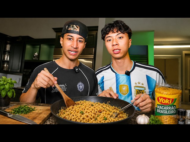 Tota Cooks Ray Brazilian Noodles! 🇧🇷 🍜