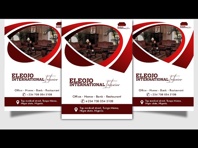 How to design a furniture flyer | Furniture flyer design tutorial in coreldraw