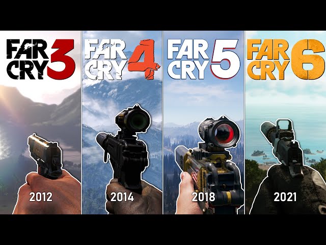Far Cry 3 (2012) vs. Far Cry 4 (2014) vs. Far Cry 5 (2018) vs. Far Cry 6 (2021) – Comparison