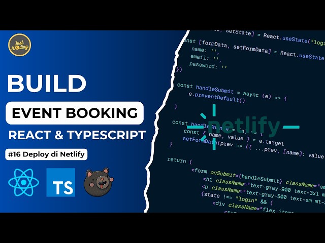 ReactJS TypeScript untuk Pemula #16 - Deploy React VITE ke Netlify (Selesai)