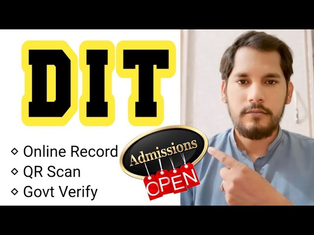 DIT Admissions Open By PBTE get Admissions Online at Home || DIT Diploma In Information #DIT #pbte 