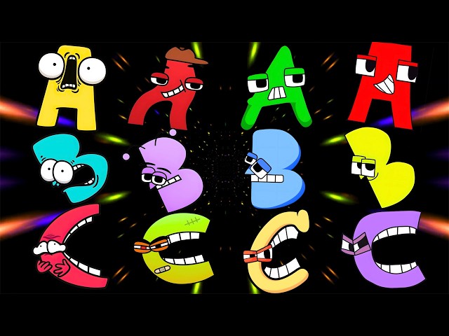 Four Alphabet Character Worlds | Catchy ABC Song for Kids | Learn A–Z
