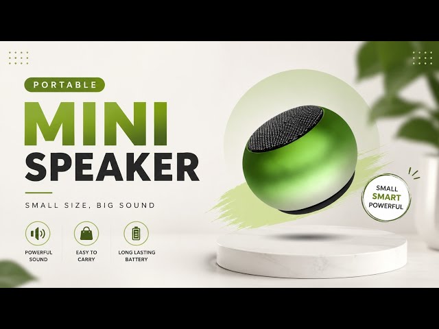 GeneCore Mini Metal Bluetooth Speaker | Portable Wireless Speaker | मिनी ब्लूटूथ स्पीकर 