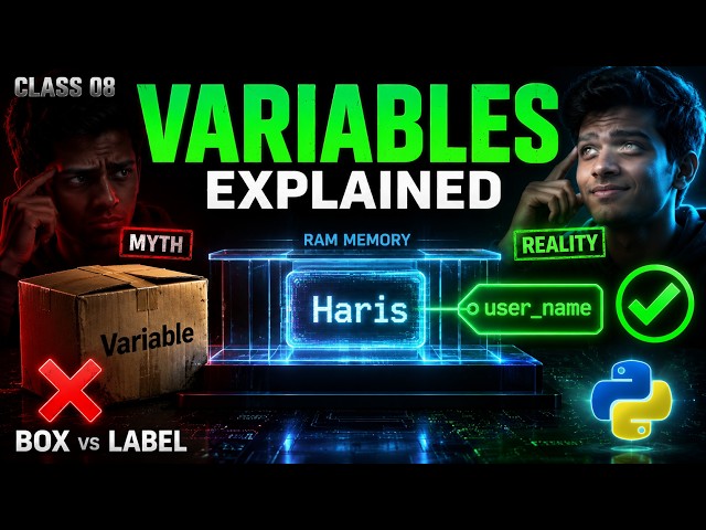 Python Variables: The 99% Beginners' Trap | Class 08 | CodeVector AI