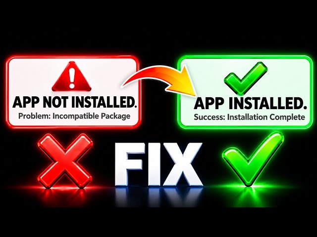 App Not Installed Error Fix 100% 🔥 | Any Android App Install Problem Solved