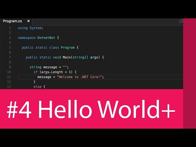 #4 UNDERSTANDING THE HELLO WORLD PROGRAM