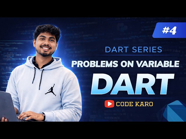 Problems on Variable Dart | Questions on Variable in Dart | code karo