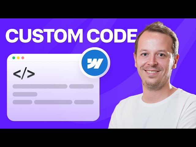 How to add custom code in Webflow