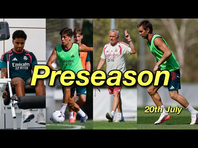 Real Madrid Evening Training 20th July: Arda Güler, Rodrygo, Trent | Work Under José Mourinho
