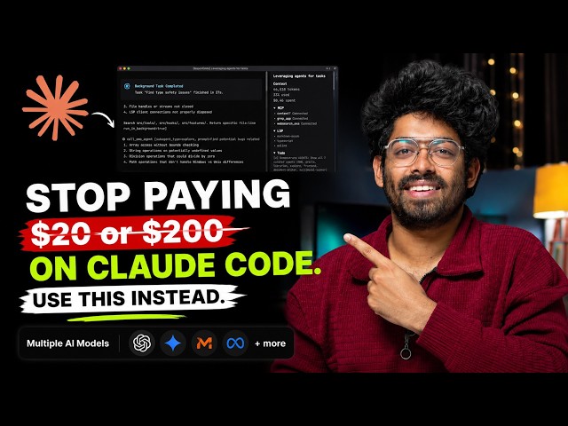 NO MORE $20! Free AI Coding Agent with 100+ Models Setup