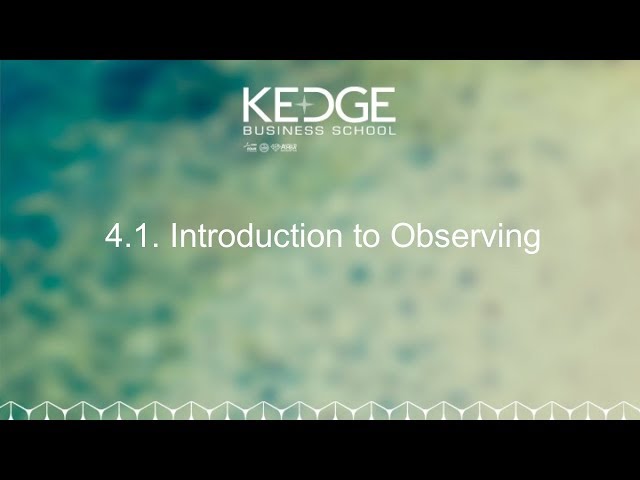 4. 1.  Introduction to Observing - Personal branding online