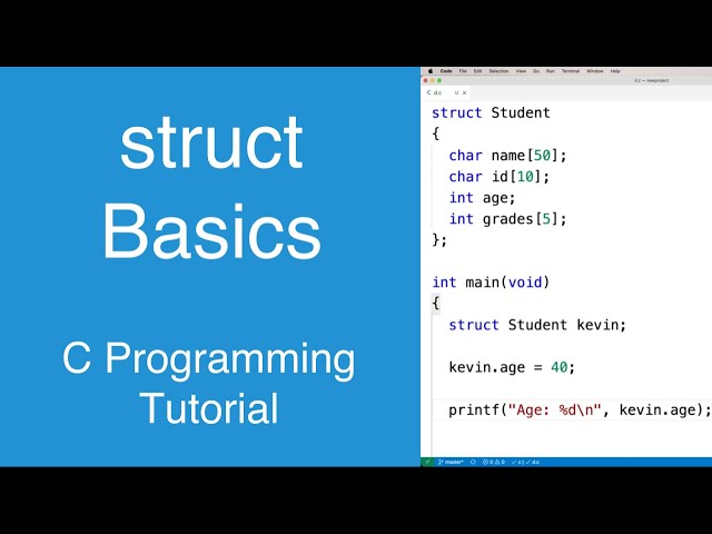 struct Basics | C Programming Tutorial