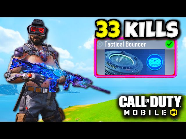 33 KILLS with NEW BR CLASS in COD MOBILE 🤯 (TACTICAL BOUNCER)