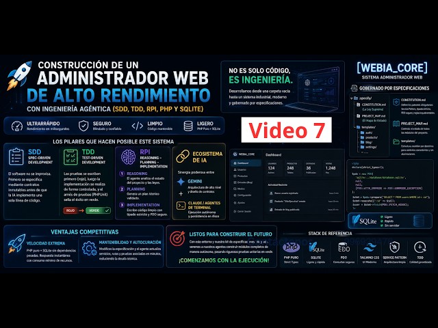 Diseño web profesional con panel de administración: con SDD, TDD, RPI, php, SQlite, Gemini, Claude
