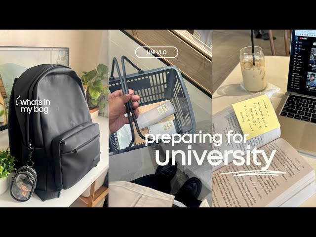 UNI VLOG • prep for a new semester 🎧organizations & academic comeback