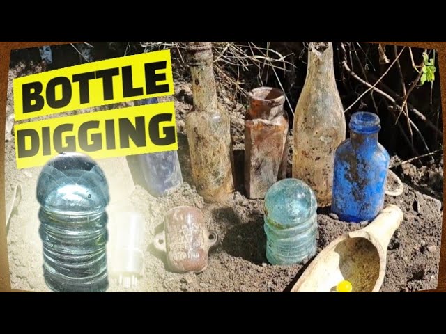 2025 Antique Bottle Digging ~ Huge Hillside Dump Dirt Warrior ~ Old Bottles Toy Marbles Insulators ©