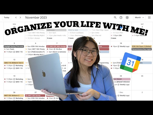 how i organize my entire life with google calendar 🗂️ productivity as a uni student