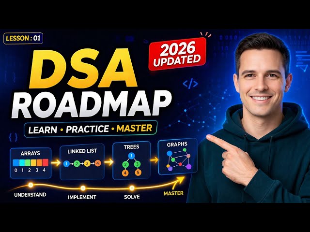 DSA Roadmap 2026: Master Data Structures & Algorithms in C (Complete Beginner Course)