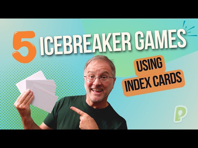 5 x Easy ICEBREAKER GAMES using Index Cards | playmeo