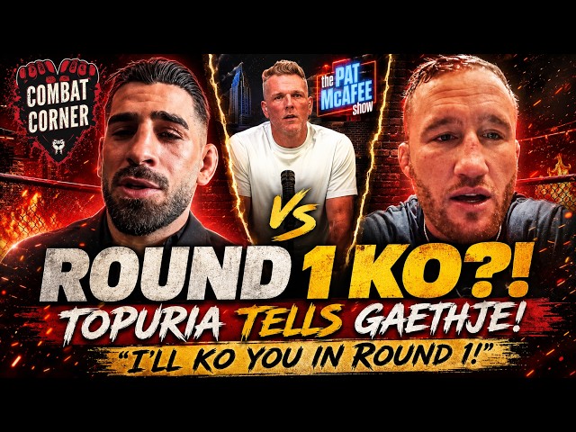 Ilia Topuria TELLS Justin Gaethje HE WILL KO Him in Round 1 on Pat McAfee Show!