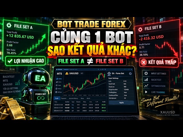 BOT TRADE FOREX | Vì Sao Đổi File SET Lại Cho Kết Quả Khác Nhau?