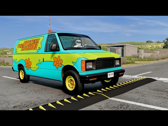 Massive Spike Strip Pileup Car Crashes #160 – BeamNG Drive | CrashBoomPunk