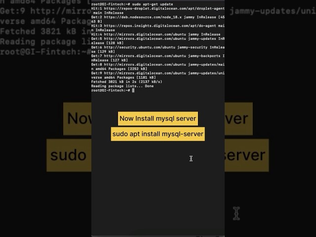 How to Install mysql in ubuntu server #mysql #rdms #sql #ubuntu #linux #codingtutorial