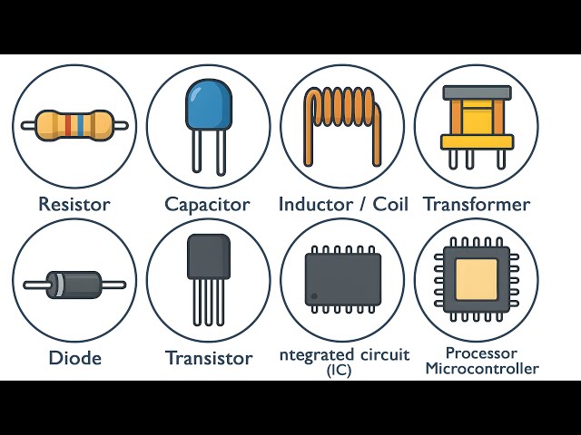 8 Building Blocks of Electronics in 4 Minutes