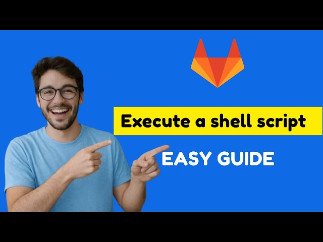 Gitlab CI CD Tutorial | How to execute a shell script in a job in Gilab CI (Step-by-step Tutorial)
