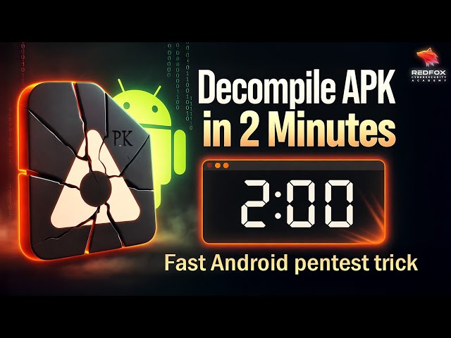 Decompile Any APK FAST (2-Minute Android Pentest Hack)
