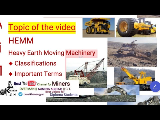 HEMM | HEAVY EARTH MOVING MACHINERIES || Khanan Knowledge