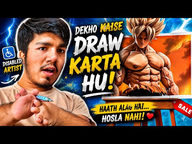 Aaj Me Banaunga GOKU REALISTIC 😱 Easy Drawing Step by Step | Anime Drawing VLOG