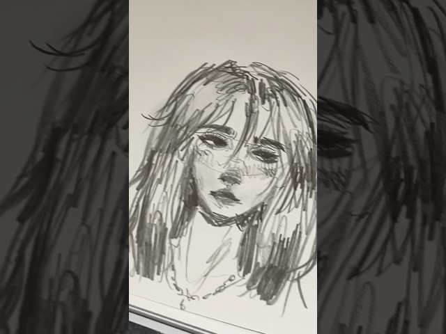 Quick sketch🩵 #art #shorts #fyp #drawing