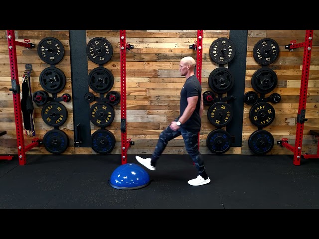 BOSU Dome Up Forward Lunges