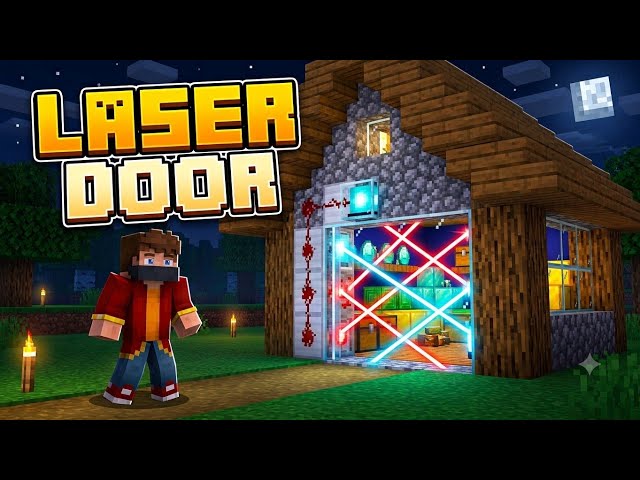 Minecraft Laser Door Build Hack 🤯💥