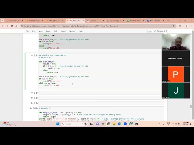 Part 39 | Function return statement | CCC Training | Python