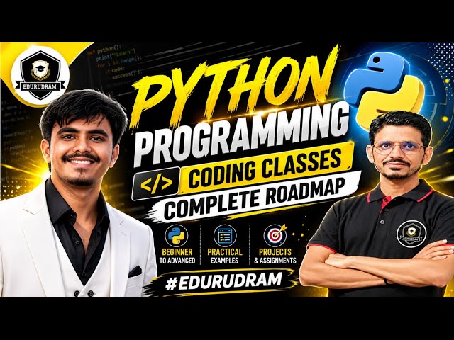 Python Programming Complete Roadmap 2026 🚀 | Coding Classes for Beginners to Advanced | Learn Python