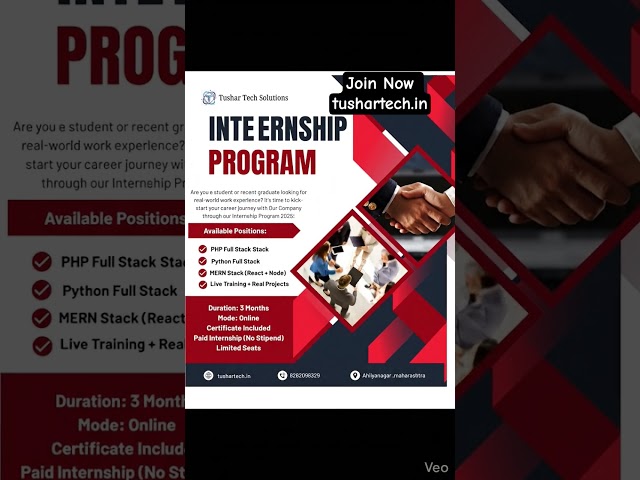 Internship 2026 🚀 | PHP, Python, MERN | Real Projects + Certificate