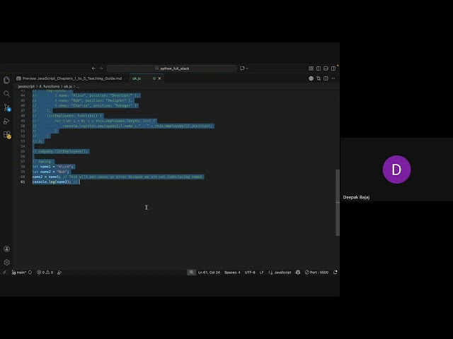 Java Script Basic Revision First Part