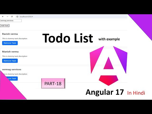 Build To do List in Angular 17 || Angular 17 Tutorial in Hindi