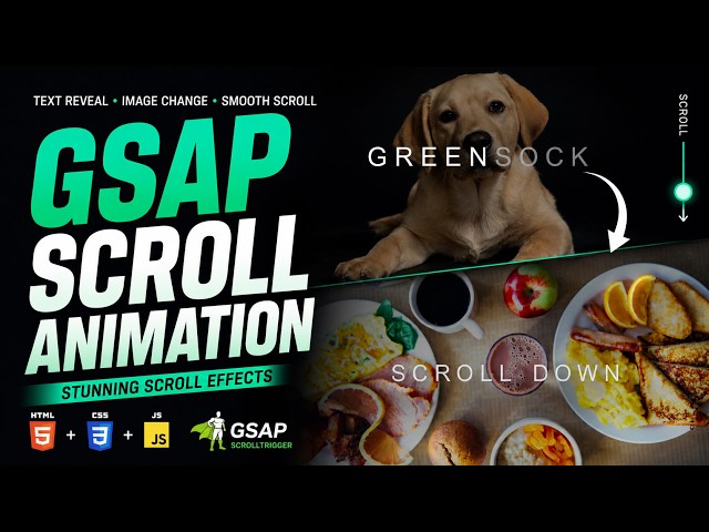 Build Amazing Scroll Animations Using GSAP | Full Tutorial