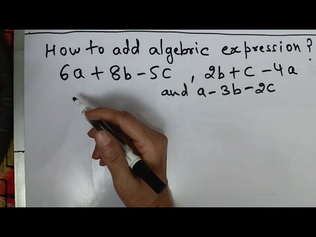 How to add algebraic expressions - Class 7 Maths NCERT topic - Algebra