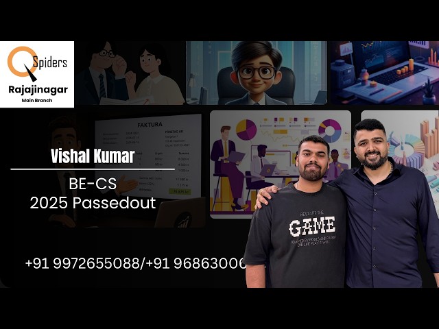 Vishal Kumar | BE-CS 2025 Success Story | QSpiders Rajajinagar | Student Testimonial
