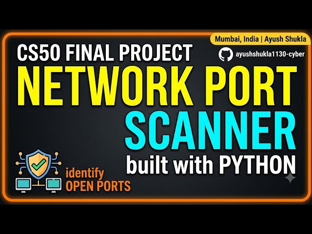 Network Port Scanner – CS50 Final Project
