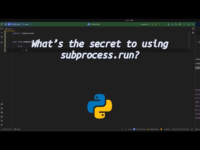 What’s the #secret to using subprocess.run? Unlock the Power of subprocess.run in Python!