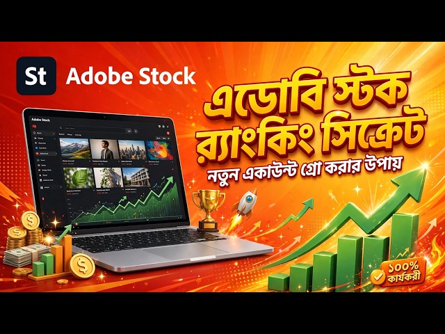 Adobe Stock এডারি সিক্রেট | নতুন অ্যাকাউন্ট দ্রুত গ্রো করার উপায়
