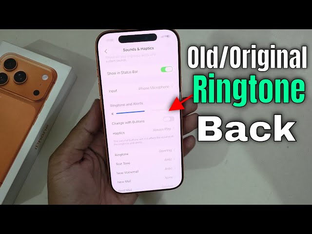 iPhone 17 Pro/Max: How to set old iPhone ringtone