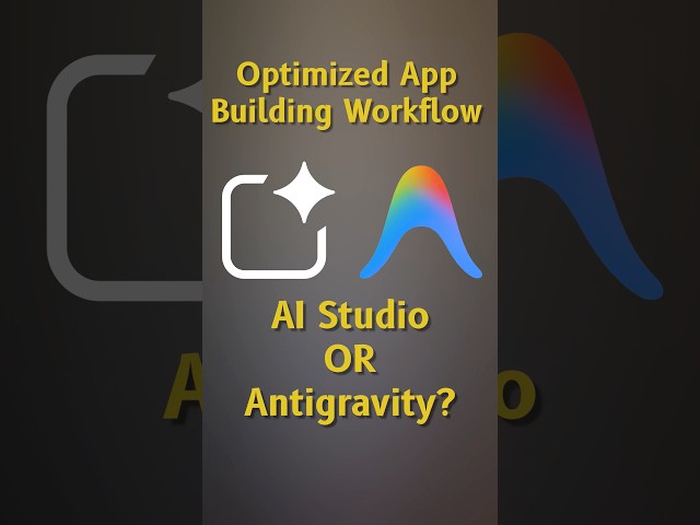 My App Building Workflow💡 Google Antigravity + Google AI Studio + GitHub #agent #ai #vibecoding