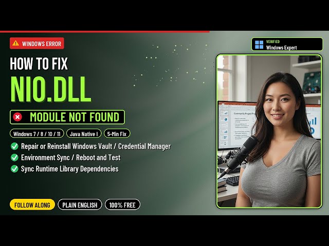 Fix nio.dll Java Error!
