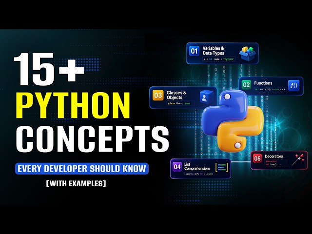 Important Python Concepts for Beginners | Learn Python with Examples | Python Tutorial | Intellipaat